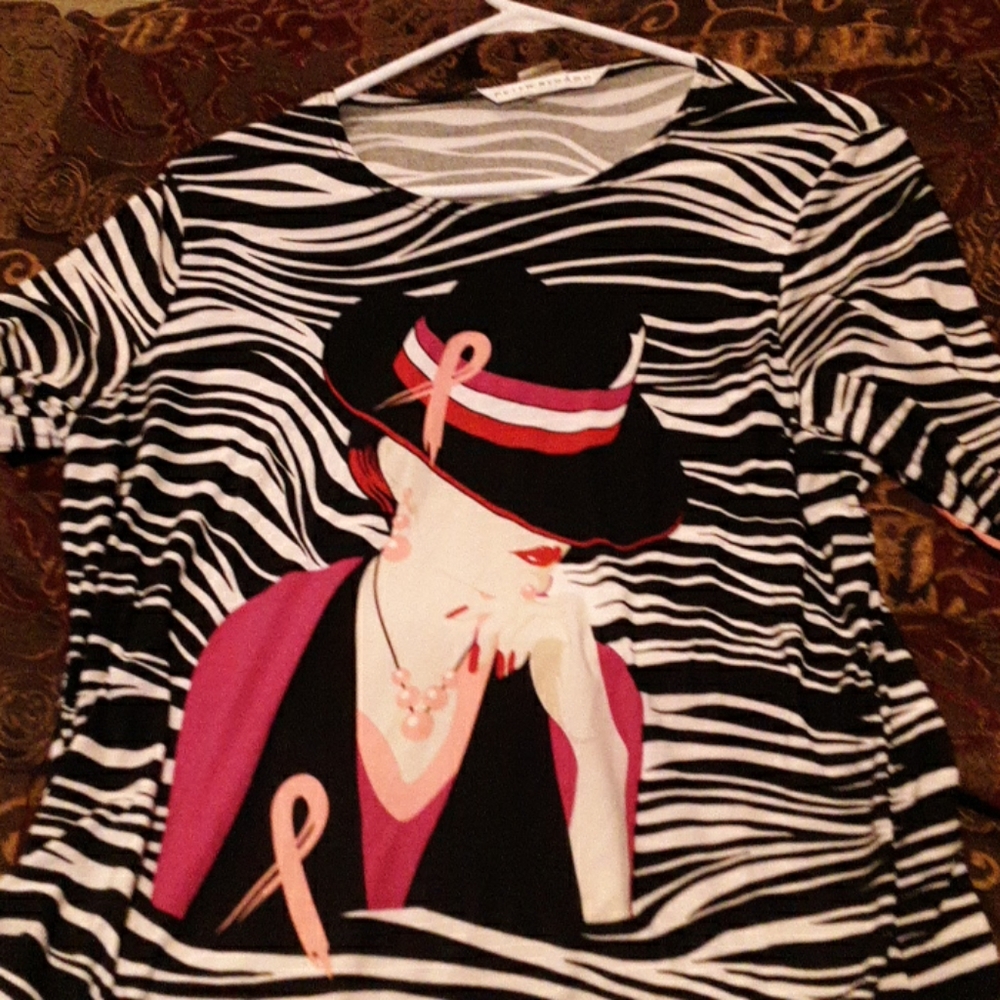 Black and white shirt